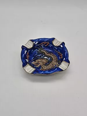 Vintage Porcelain Japanese  Handpainted Ashtray Dragon • $35