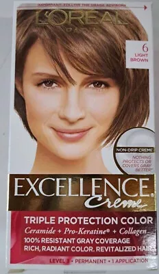 L'Oreal Paris Excellence Creme Hair Color Light Brown 6 Open Box • $9.97