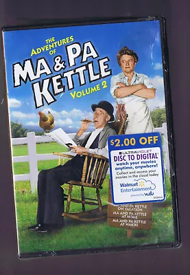 The Adventures Of Ma And Pa Kettle - Volume 2 (DVD 2-Disc Set) NEW- But Torn • $8.99