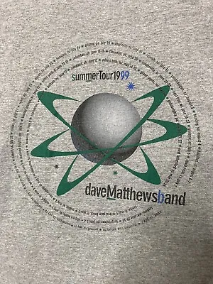 Dave Matthews Band Summer 1999 Tour L Shirt Vintage Single-Stitch DMB Jamband • $12.49