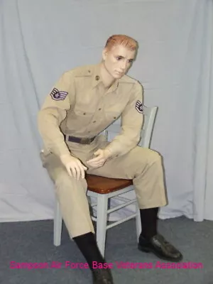 5 Ft H Male Seated Mannequin Skin Tone With Face Makeup M/L Size SFM54FT • $344.95