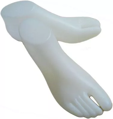 MN-367 1 Pair WHITE Ankle High Feet Foot Mannequin Display Separated Big Toe • $5.99