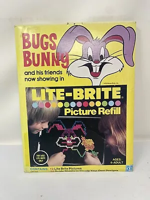 Vintage 1978 LITE BRITE BUGS BUNNY & FRIENDS  Picture Refill Set #5467 SEALED • $20
