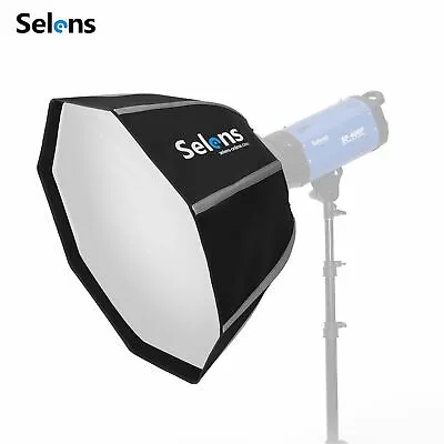 Selens Professional 60cm Octagon Soft Box Umbrella Bowens Mount Studio Strobe • £21.38