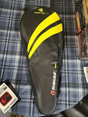 BABOLAT Aero Series Yellow Black Tennis Racket Cover Bag Case. Perfect! • $13.49