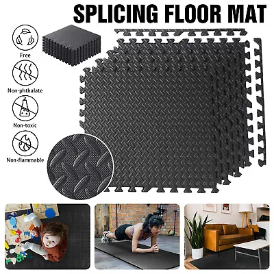 Baby Puzzle Play Crawling Mats Floor Interlocking Mat Heavy Duty Gym Yoga Mat UK • £9.69