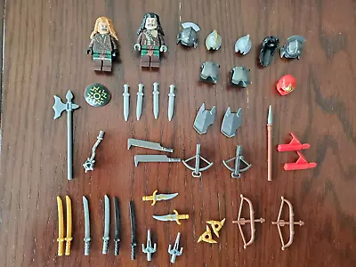 Lego Lot Of 40 - Minifigures Weapons Helmets - Lord Of The Rings - Ninjago+ Used • $21.50