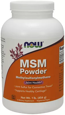 NOW Foods MSM Methylsulphonylmethane Powder  - 454g • £23.06