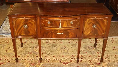 Early 20th Century Flame Mahogany Federal Style Huntboard Sideboard Server • $2400