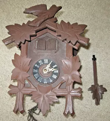 Vintage Black Forest German Cuckoo Clock MUSICAL - Parts Or Repair • $44.99