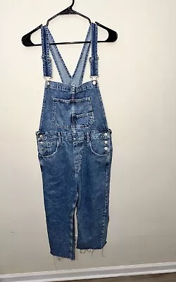 Free People We The Free Denim Overalls Slouchy Baggy Size Small • $60