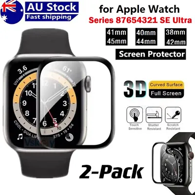 $6.99 • Buy 2X Apple Watch IWatch SE 8 7 6 5 Ultra 38 40 41 42 44 45 49 Mm Screen Protector