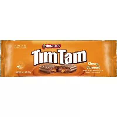 Arnott's Tim Tam Chewy Caramel Chocolate Biscuits 175g • $15.99