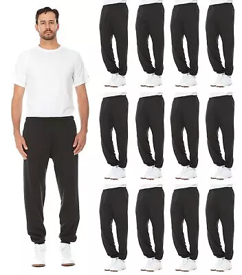 BILLIONHATS 12 Pack Of Wholesale Mens Jogger Sweatpants Bulk Joggers For Men • $159