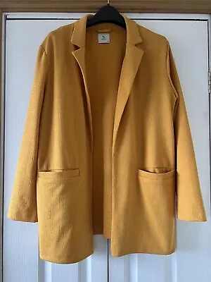 Tu Mustard Yellow Blazer Jacket Size 16 18 Pockets NWOT Never Worn • $7.09