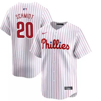 Philadelphia Phillies Mike Schmidt #20 Nike White Official MLB Limited Jersey • $324.99