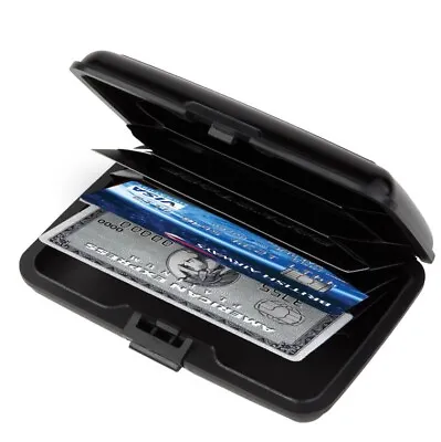 RFID Aluminum Safeguard AntiTheft ID Credit Card Holder Wallet Lock Case 6 Slot  • $7.98