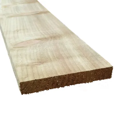 Pressure Treated Softwood Timber 150mm X 22mm (6  X 1 ) 1.8m & 2.4m - Packs Of 4 • £49.21