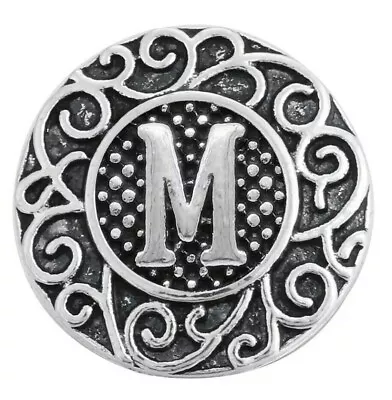 Snap Jewelry Letter M Alphabet Halo 18-20mm Fits Ginger Charms Items • $5.99