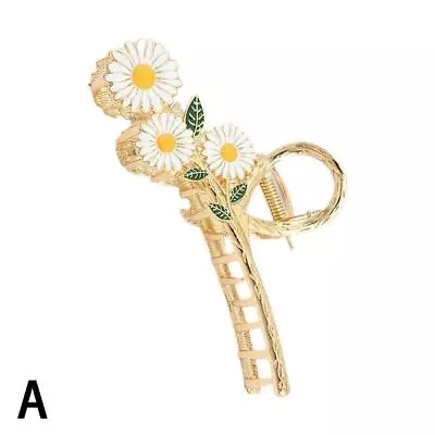 Tulip Hair Claw Clip Large Metal Sunflower Hair Clamp Hold Lily Flower Hair • $3.03