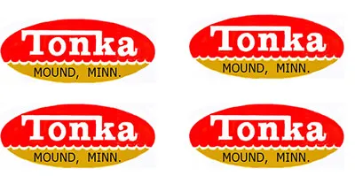 $5.95 • Buy 4 Tonka Mound Oval From 1962-1966 Water Slide Decals 1.2  By .51 