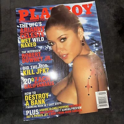 PLAYBOY November 2010- UFC's Arianny Celeste-Robert Downey Jr.-Zack Galifianakis • $5