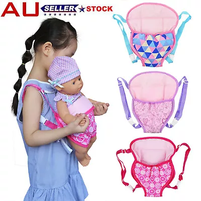 Baby Doll Carrier Backpack Accessories Front Back Sleeping Bag Girl Straps 15-18 • $16.11