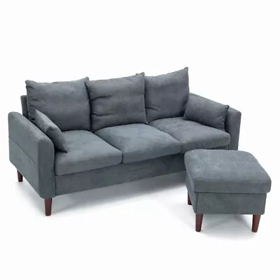 Sectional Sofa  L-Shaped Couch Living Room Convertible Indoor Modular Curved • $275.99