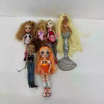 Mixed LOT Girlie Fashion Toy Dolls Rainbow High Bratz Barbie Mermaids ETC Used • $45