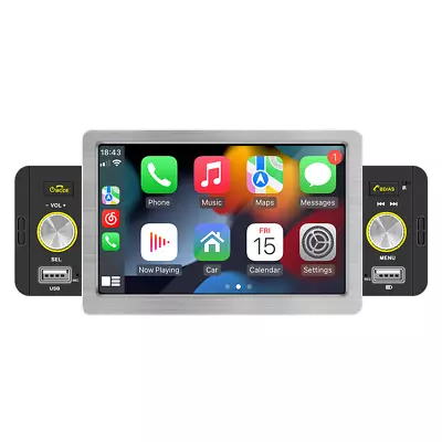 1 Din 5in CarPlay Car Stereo Player Bluetooth In-Dash MP5 Hands Free Mirror Link • $77.30