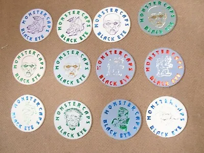 Blackeye Monster Caps Pogs/milk Caps Lot Of (12)  Different • $3.50