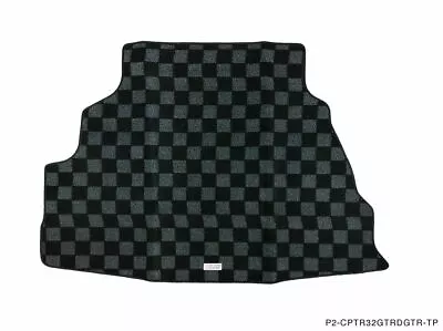 P2M Phase 2 Rear Trunk Checkered Carpet Floor Mat For Nissan R32 Skyline GT-R • $75