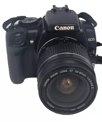 Canon EOS 400D 10.1 MP Digital SLR Camera W/ EF-S 28-80mm Lens - Black (z29) • £79.99