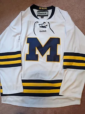 NCAA Reebok University Of Michigan Wolverines Hockey Jersey Size XXL • $119.99