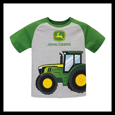 John Deere Kids Logo Tractor Tee T-Shirt - Children Clothing - NEW! • $29.95