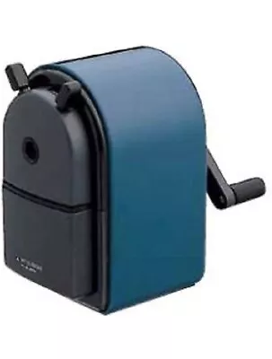 Uni KH-20 Hand Crank Wooden Pencil Sharpener - Blue (Japan Import) • $20