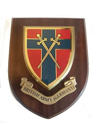 British Army Of The Rhine Germany Military Shield Wall Plaque • £21.99