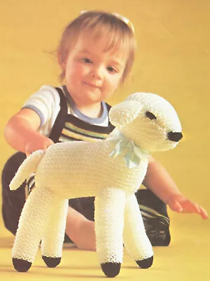 Cuddly Lamb Childs Toy - Easy DK Knitting Pattern  • £2.99