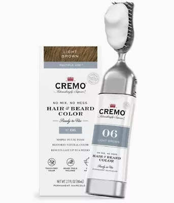 Cremo Hair & Beard Color 06 Light Brown No Mix No Mess New • $39.59