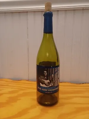 Elvis Presley Blue SUEDE CHARDONAY Wine Bottle Graceland Cellars 2007 - Empty • $24.99