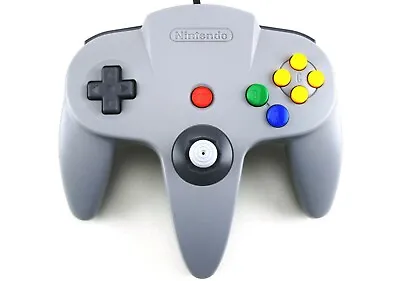 Nintendo 64 N64 OEM Controller - Gray - OEM | AUTHENTIC | TIGHT STICK | TESTED • $29.95