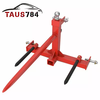 3 Point Hay Bale Spear Receiver Hitch Cat 1 Tractor W/ 1-7/8  Gooseneck Ball US • $192.99