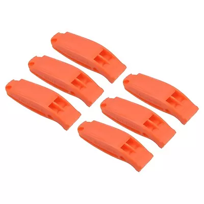 6pcs Emergency Whistles Safety Whistle With Lanyard For Kayaking Orange • $8.24