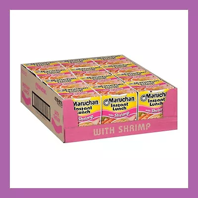 Maruchan Instant Lunch Shrimp Flavor Ramen Noodle 2.25 Oz Pack Of 12 • $8.66