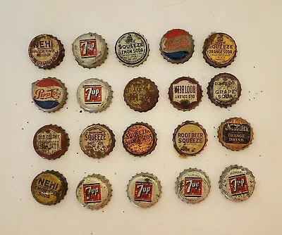 Lot 2 20 Vintage Soda Bottle Caps • $10