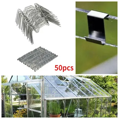 Greenhouse Glazing Clips W / Z Glass Clips Spring Wire Spares Stainless Steel UK • £6.55