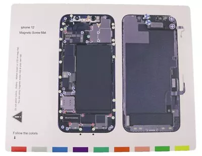 Magnetic Screw Mat For IPhone 12 Phone Repair Disassembly Guide • £7.99