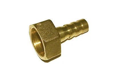 £3.45 • Buy 3/8 INCH BSP FEMALE To 8mm STRAIGHT HOSE TAIL SOLID BRASS 