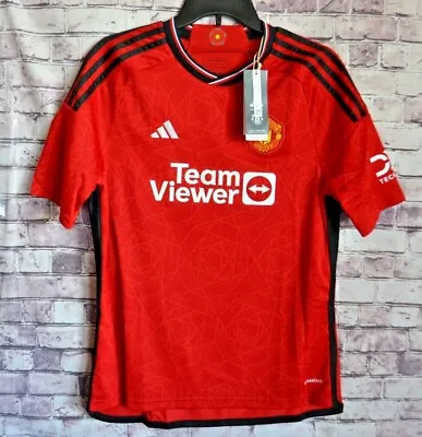 Nwt Youth Boys Adidas Manchester United Home Soccer Jersey Shirt Sz Xl (15/16) • $59.99