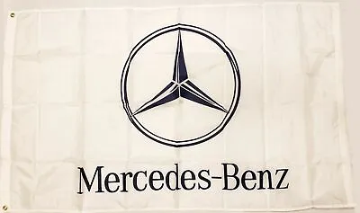 Mercedes Benz Racing Flag Banner 3' X 5' Garage Mancave US Seller • $12.88